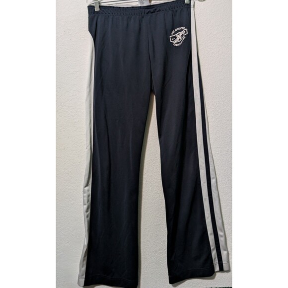 Vtg Nike Track Pants Womens Size Medium Blue Active Straight Leg Casual Y2K (859 - Picture 1 of 3